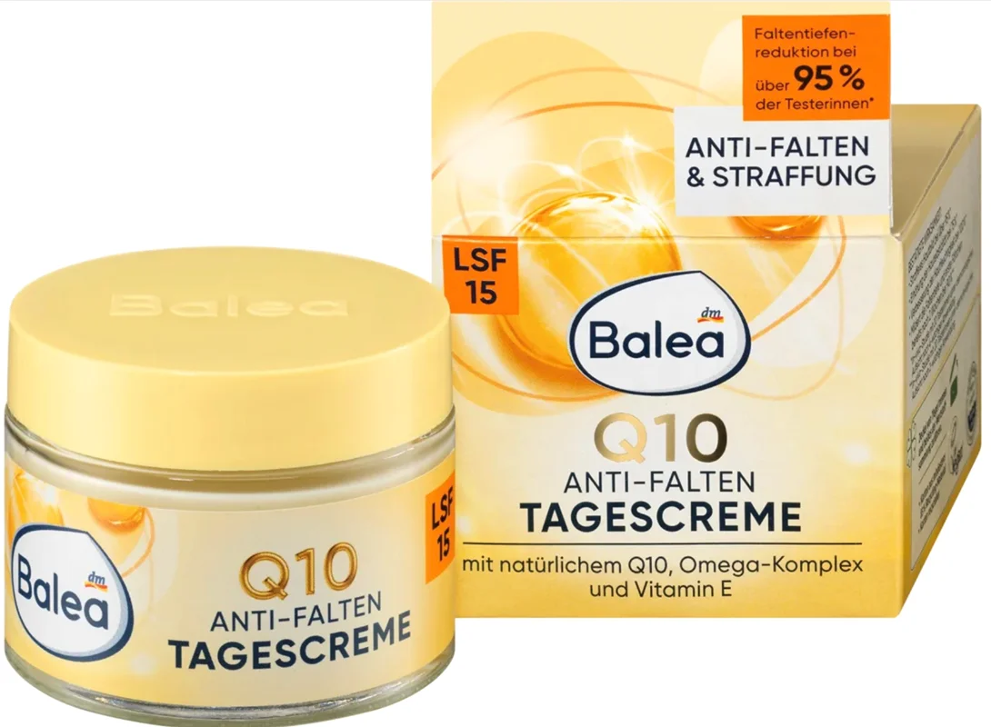 کرم روز Q10 ضد چروک SPF30 50 میلی لیتر.Balea Anti Falten Gesichtscreme Q10 LSF 15, 50 ml