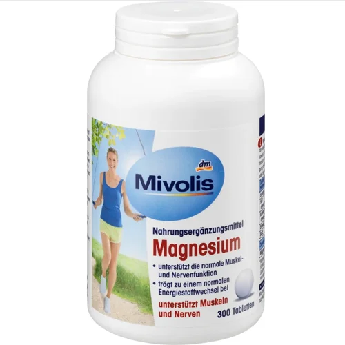 قرص منیزیم ۳۰۰ عددی میوولیس، ۲۱۰ گرم, Mivolis Magnesium, Tabletten 300 St., 210 g