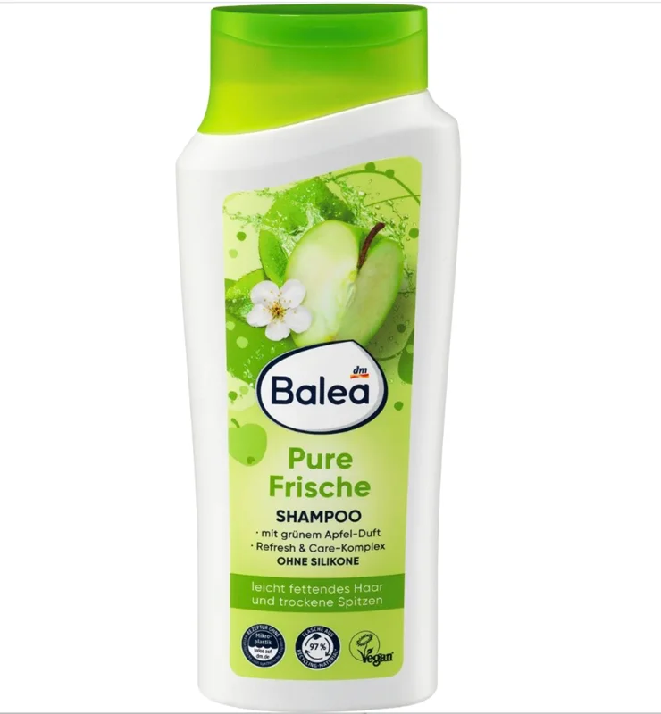 شامپو مخصوص موی چرب باله آ ۳۰۰ میل . Balea Shampoo Pure Frische, 300 ml