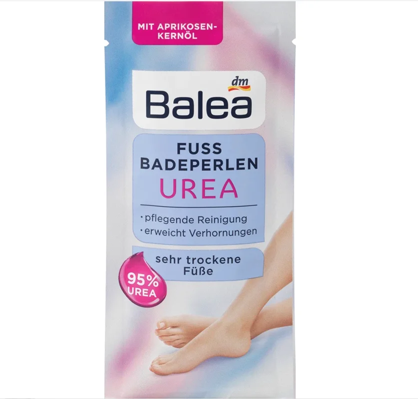 ماسک مروارید حمام برای پاهای خیلی خشک 95% اوره 20 گرم.  Fußbadeperlen sehr trockene Füße 95 % Urea, 20 g