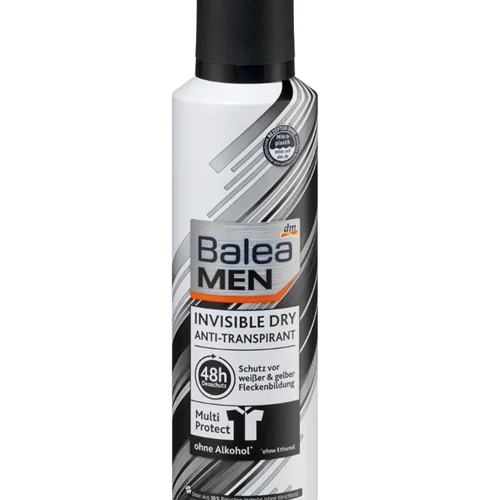 اسپری دئودورانت ضد تعریق Invisible Dry 200 میل ,Balea MEN Antitranspirant Deospray Invisible Dry, 200 ml